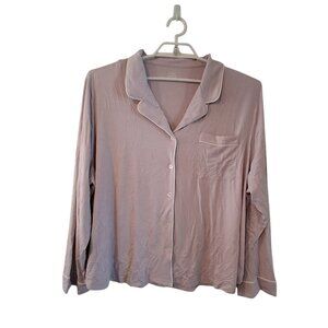 Cozy Earth nwt bamboo stretch knit classic pajama top only XXXL Lilac super soft